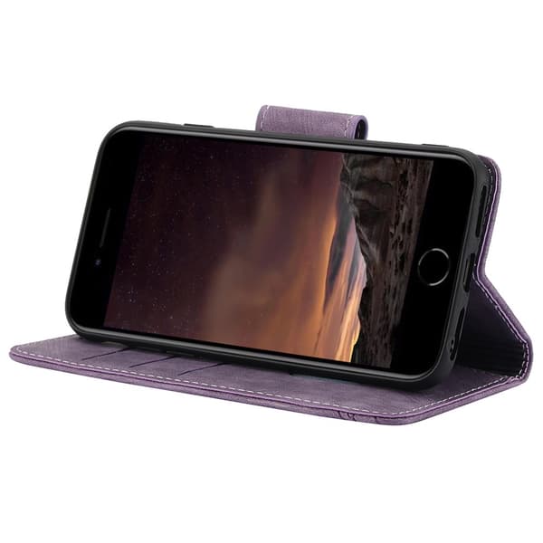 För iPhone 16e Fodral Fjäril Blomma Reptåligt Telefonfodral