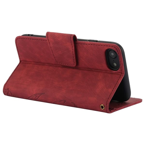 Til iPhone 16e Etui Sommerfugl Blomst Ridsefast Telefoncover