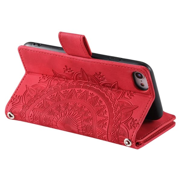 Til iPhone 16e tegnebogscover Cover Shell Mandala Blomstermønster