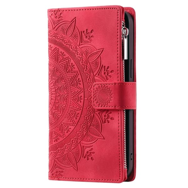 Til iPhone 16e tegnebogscover Cover Shell Mandala Blomstermønster
