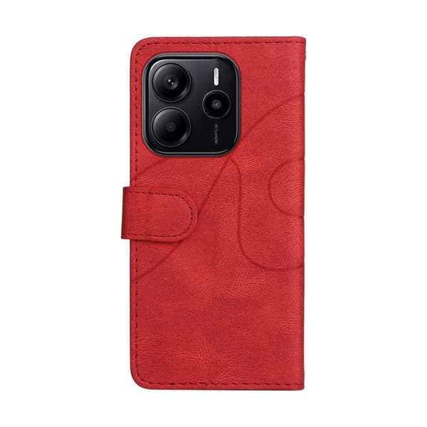 Til Xiaomi Redmi Note 14 4G KT-serie-1 dobbeltfarve tegnebog