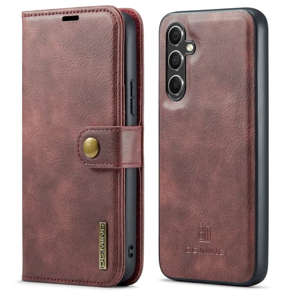 Samsung Galaxy A55 5G - Retro Plånboksfodral med Magnetisk Design