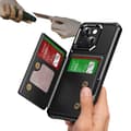 Miniatyrbild 11 av 11: iPhone 14 Kortfodral - Slimmad Design med 4 Kortplatser