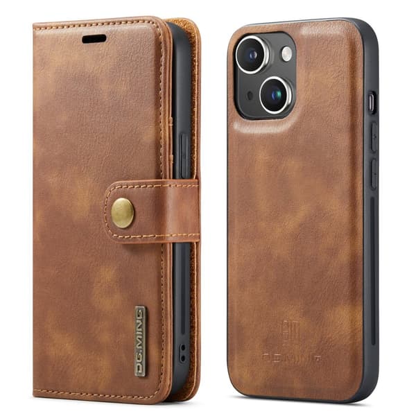 iPhone 12 / 12 Pro - Premium Plånboksfodral med Retrolook