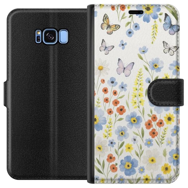 Samsung Galaxy S8 Plånboksfodral Sommarblommor