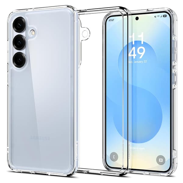 Samsung Galaxy S25 - Stötsäkert Silikonskal i Transparent Design