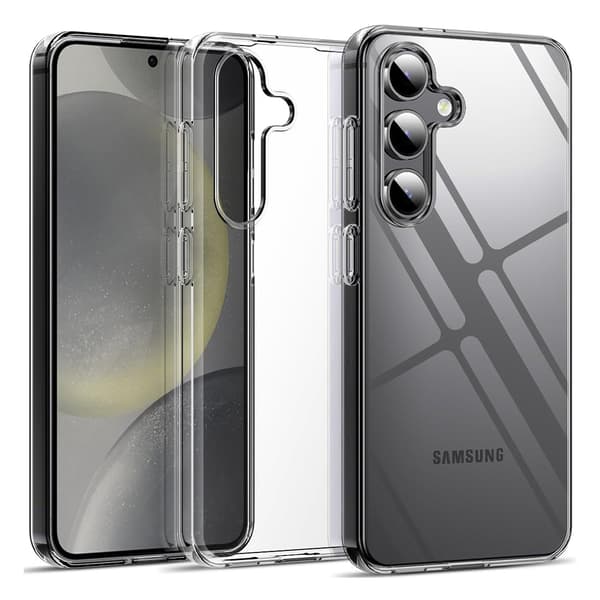 Samsung Galaxy S25 - Stötsäkert Silikonskal i Transparent Design