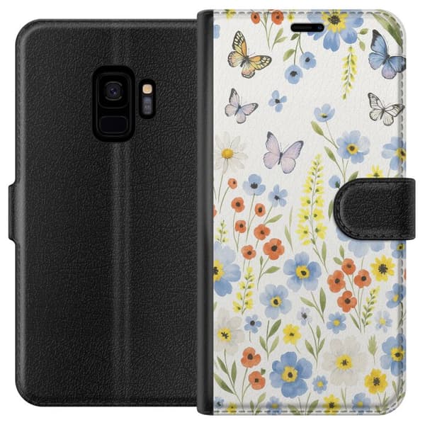 Samsung Galaxy S9 Tegnebogsetui Sommerblomster