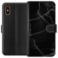 Miniatyrbillede 1 af 3: Apple iPhone XS Max Tegnebogsetui Sort marmor