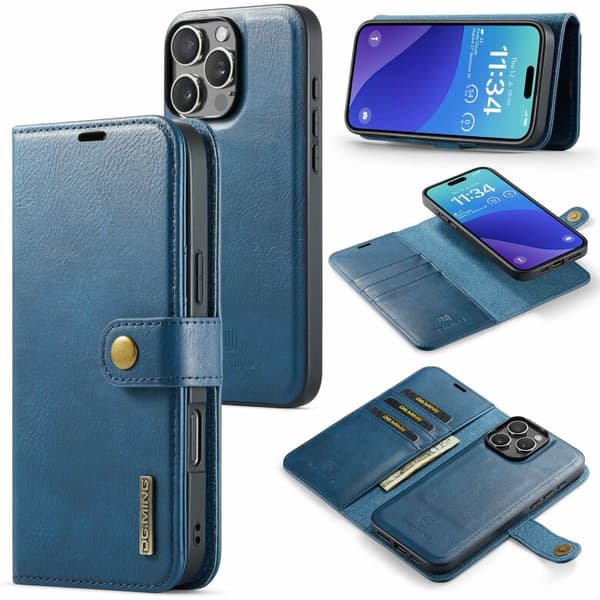 iPhone 13 Pro Premium Läderfodral - Flexibel 2-i-1-design