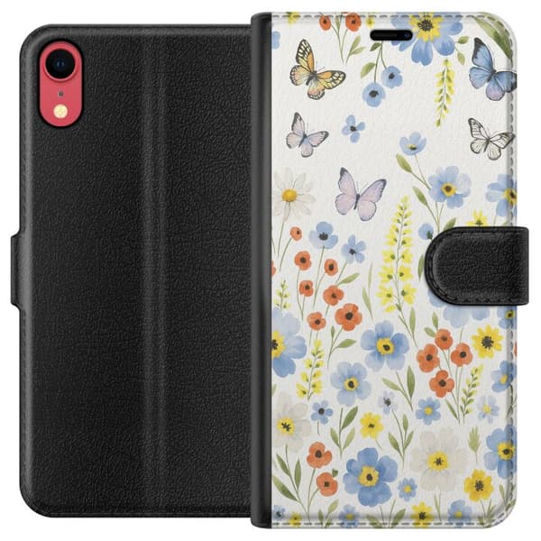 Apple iPhone XR Plånboksfodral Sommarblommor