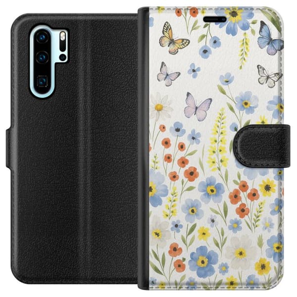 Huawei P30 Pro Plånboksfodral Sommarblommor