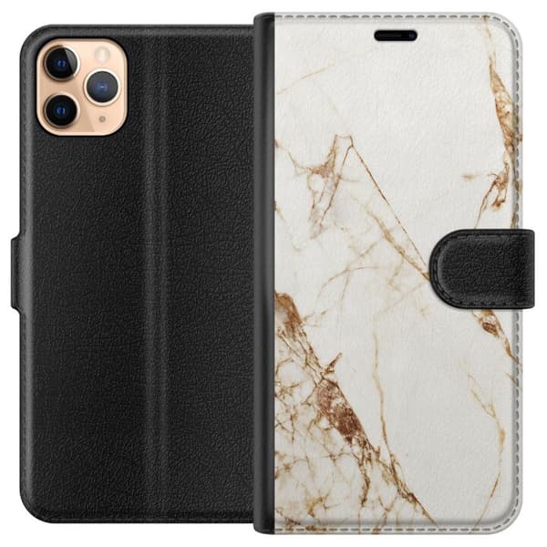 Apple iPhone 11 Pro Max Lommeboketui Hvit marmor