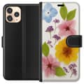 Pikkukuva 1 / 3: Apple iPhone 11 Pro Lompakkokotelo Painetut kukat
