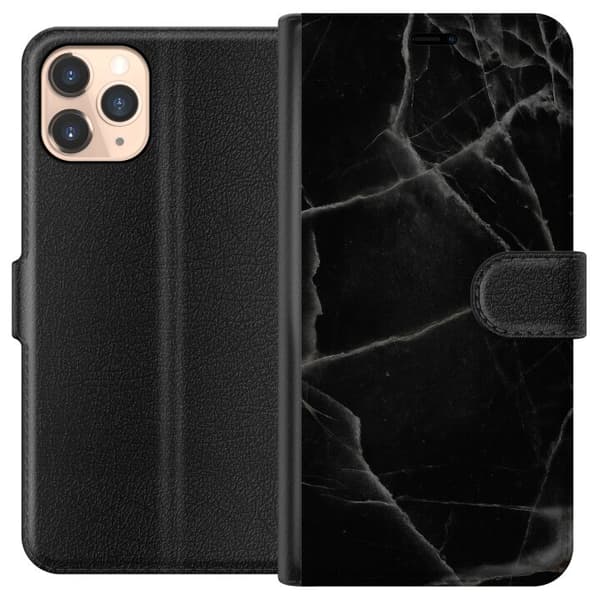 Apple iPhone 11 Pro Tegnebogsetui Sort marmor