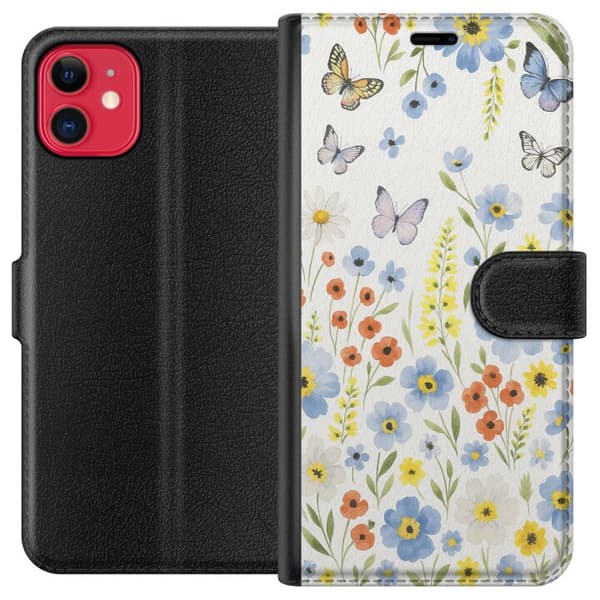 Apple iPhone 11 Tegnebogsetui Sommerblomster