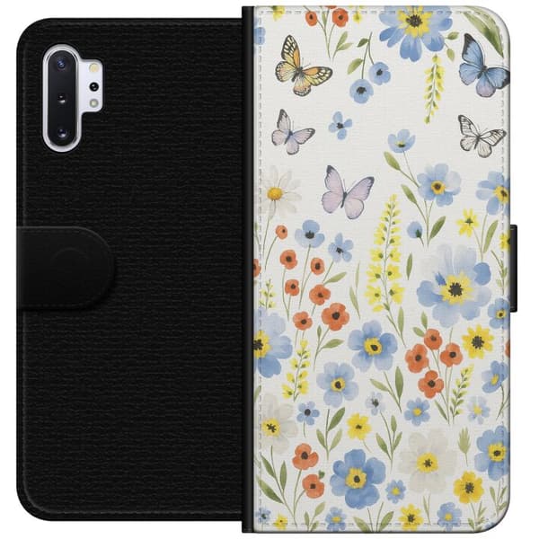 Samsung Galaxy Note10+ Lommeboketui Sommerblomster