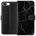 Miniatyrbillede 1 af 3: Apple iPhone 7 Plus Tegnebogsetui Sort marmor