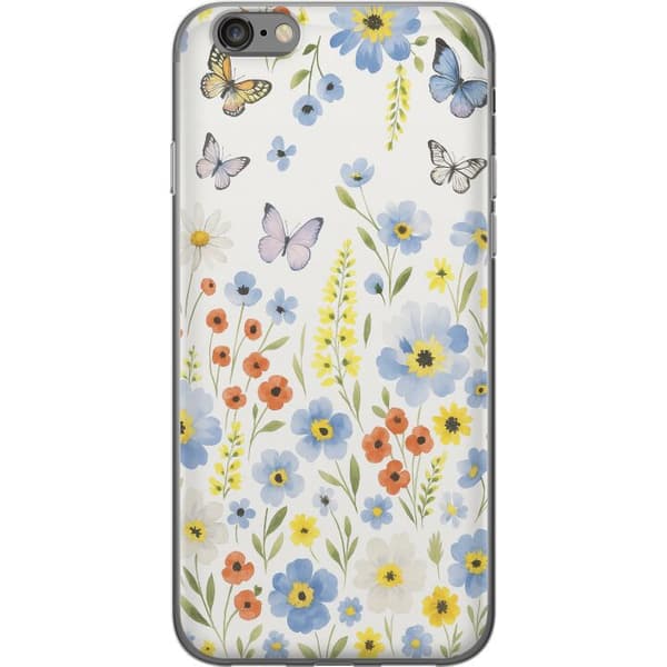 Apple iPhone 6s Gennemsigtig cover Sommerblomster