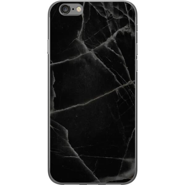Apple iPhone 6s Gennemsigtig cover Sort marmor