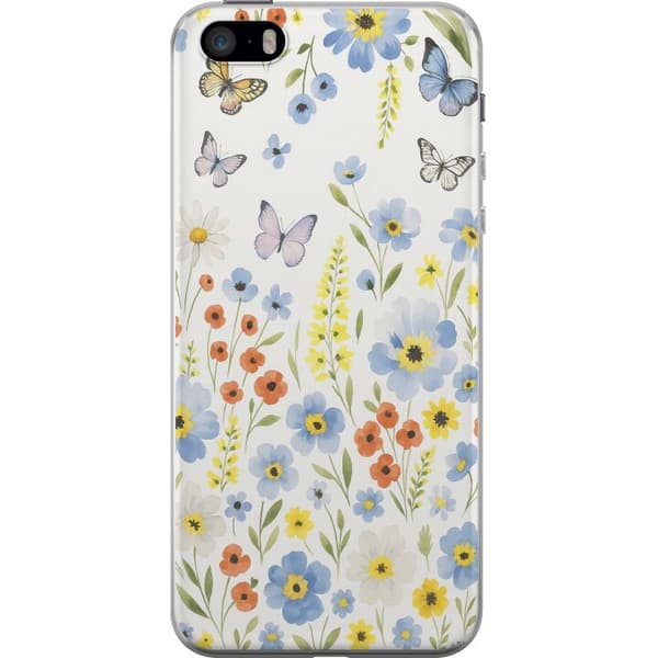 Apple iPhone 5s Gennemsigtig cover Sommerblomster