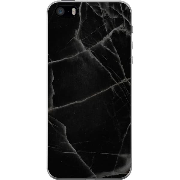 Apple iPhone 5s Gennemsigtig cover Sort marmor