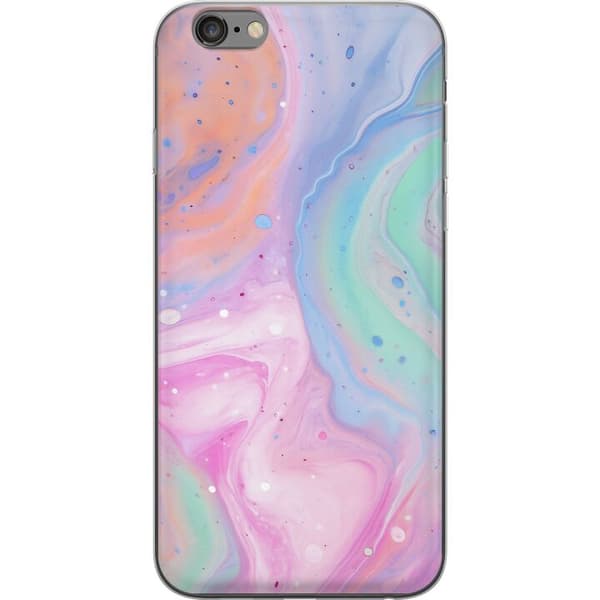 Apple iPhone 6s Plus Genomskinligt Skal Pastellmarmor