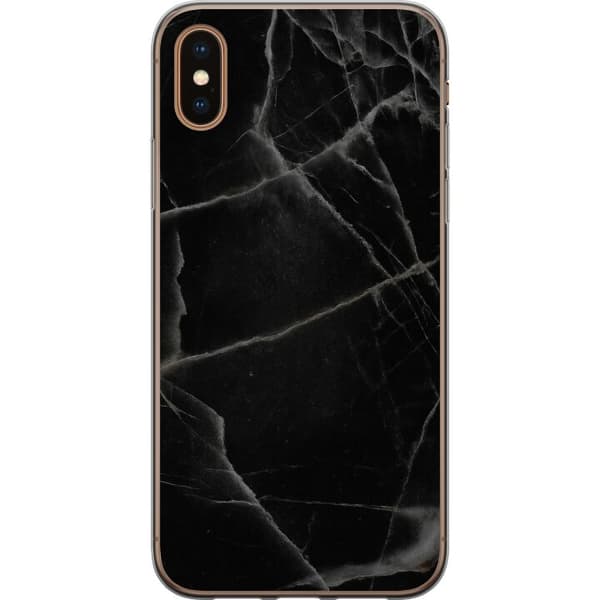 Apple iPhone XS Läpinäkyvä kuori Musta marmori