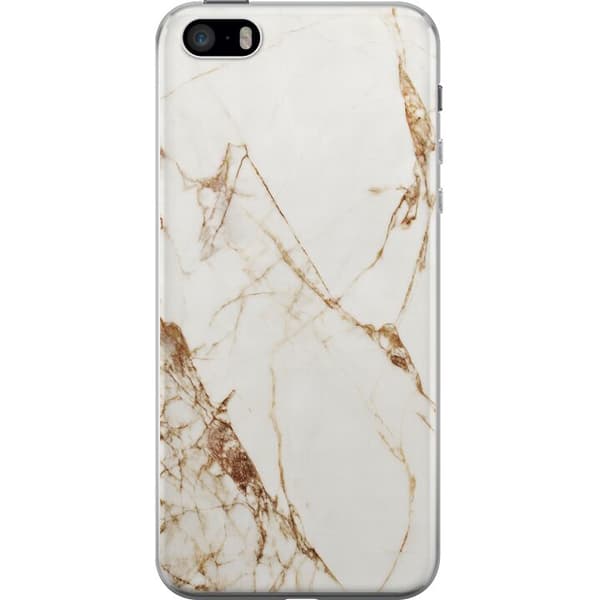 Apple iPhone SE (2016) Gennemsigtig cover Hvid marmor