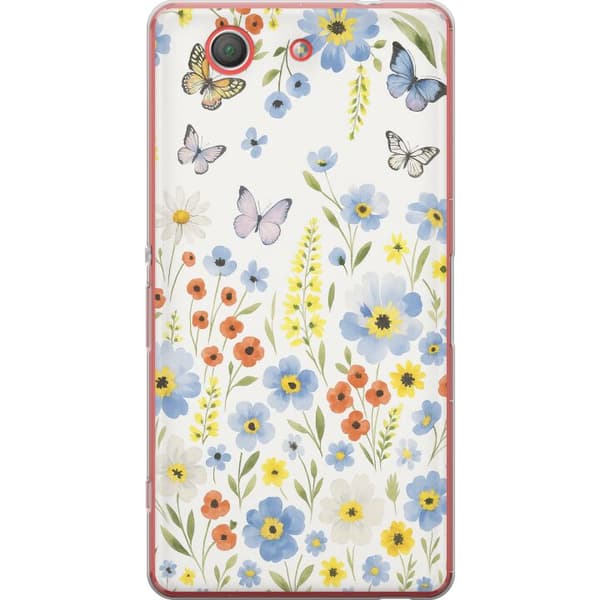 Sony Xperia Z3 Compact Gjennomsiktig deksel Sommerblomster