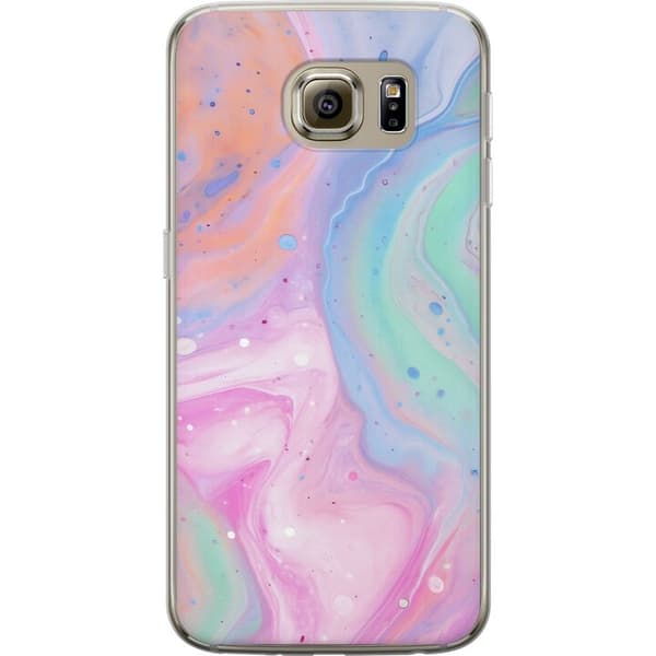 Samsung Galaxy S6 Gennemsigtig cover Pastelmarmor