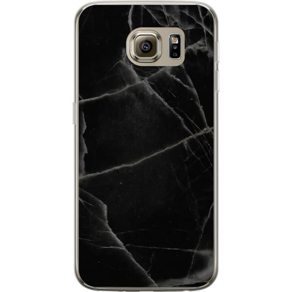 Samsung Galaxy S6 Gennemsigtig cover Sort marmor