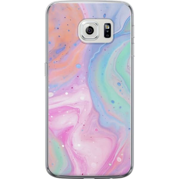 Samsung Galaxy S6 edge Läpinäkyvä kuori Pastellimarmori