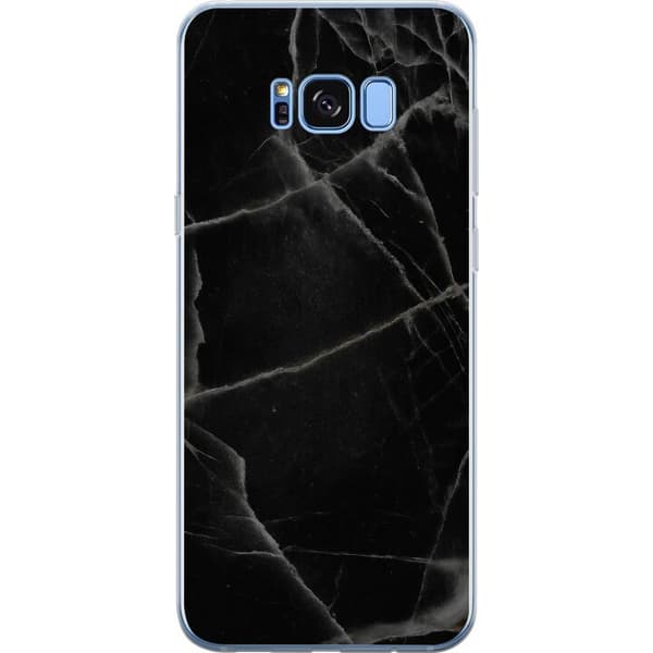 Samsung Galaxy S8 Genomskinligt Skal Svart marmor