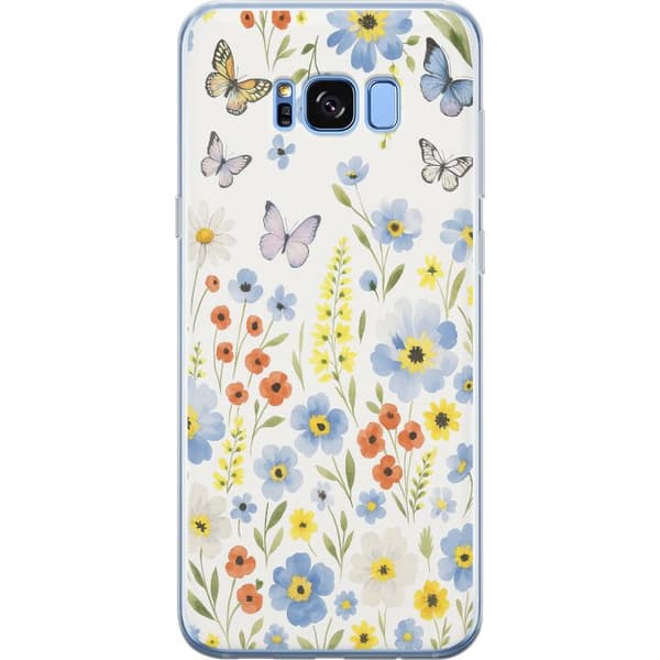 Samsung Galaxy S8+ Gjennomsiktig deksel Sommerblomster