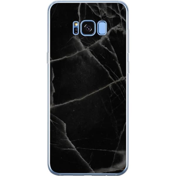 Samsung Galaxy S8+ Gjennomsiktig deksel Svart marmor
