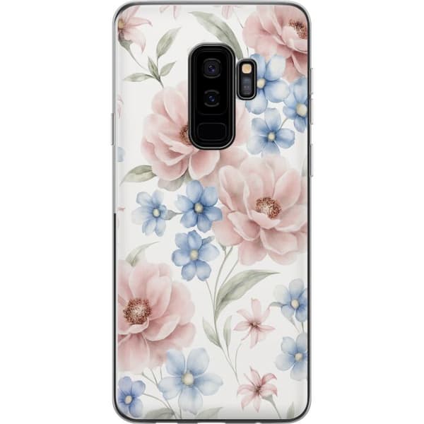 Samsung Galaxy S9+ Gjennomsiktig deksel Romantiske blomster