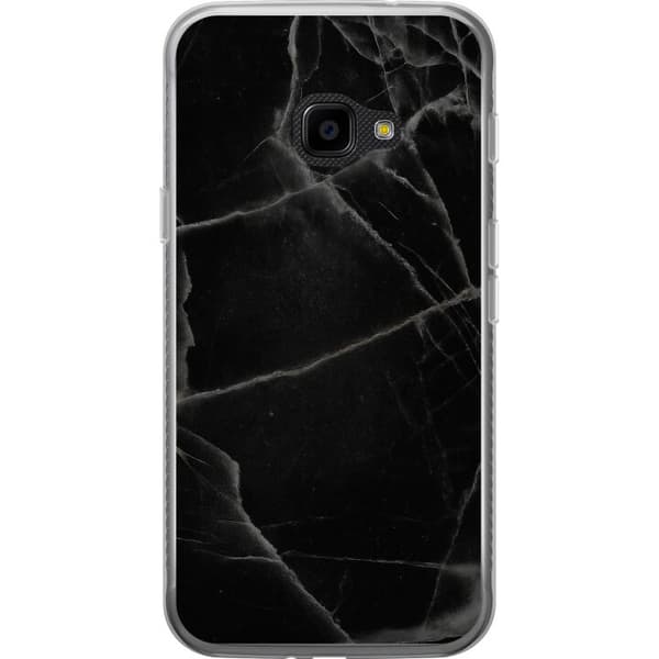 Samsung Galaxy Xcover 4 Gennemsigtig cover Sort marmor