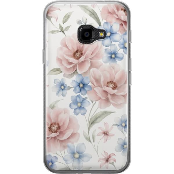 Samsung Galaxy Xcover 4 Läpinäkyvä kuori Romanttiset kukat