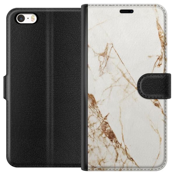 Apple iPhone 5s Lommeboketui Hvit marmor