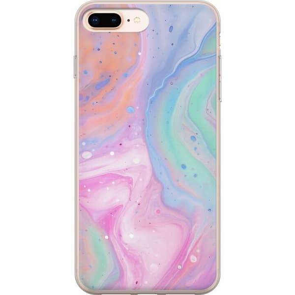 Apple iPhone 7 Plus Läpinäkyvä kuori Pastellimarmori