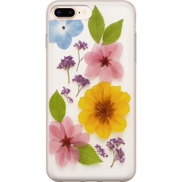 Apple iPhone 7 Plus Läpinäkyvä kuori Painetut kukat