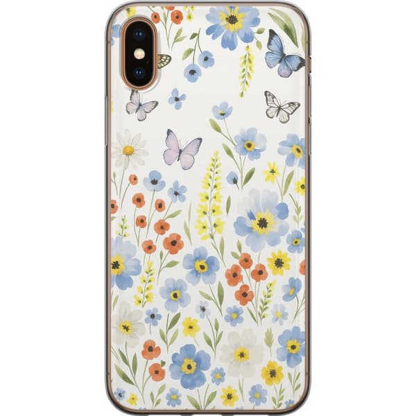 Apple iPhone X Gjennomsiktig deksel Sommerblomster