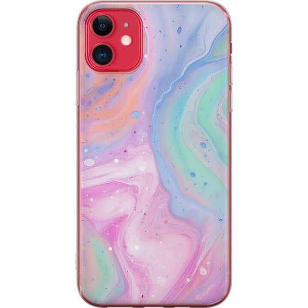 Apple iPhone 11 Gennemsigtig cover Pastelmarmor