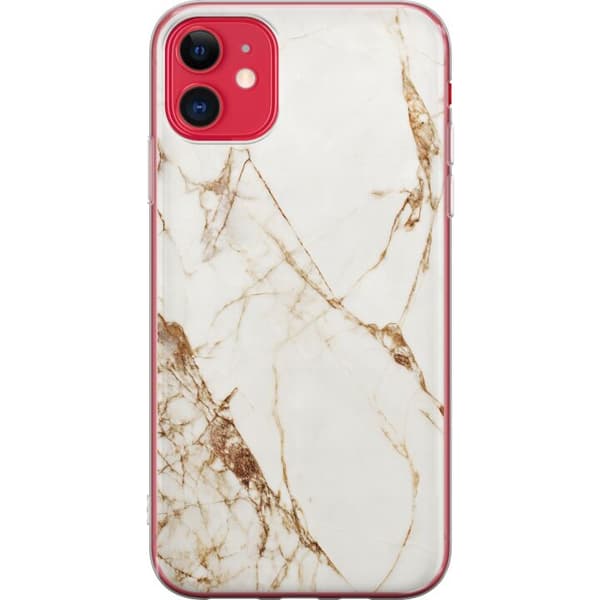 Apple iPhone 11 Läpinäkyvä kuori Valkoinen marmori