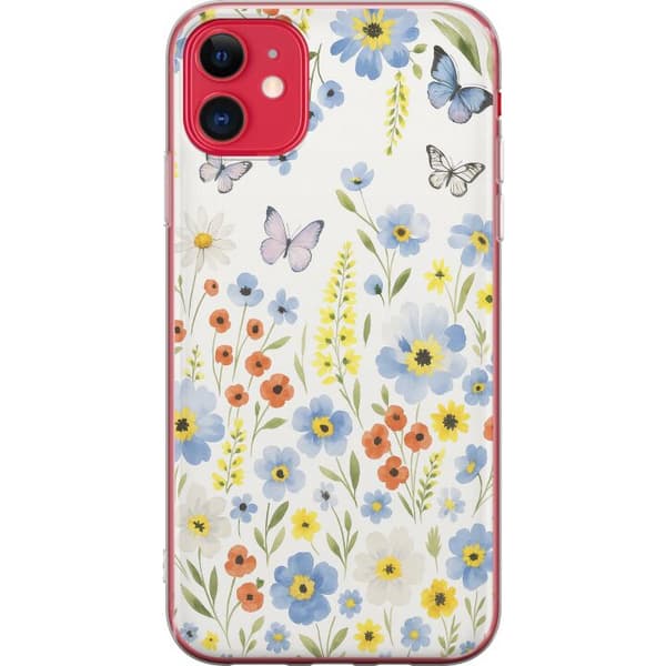 Apple iPhone 11 Genomskinligt Skal Sommarblommor