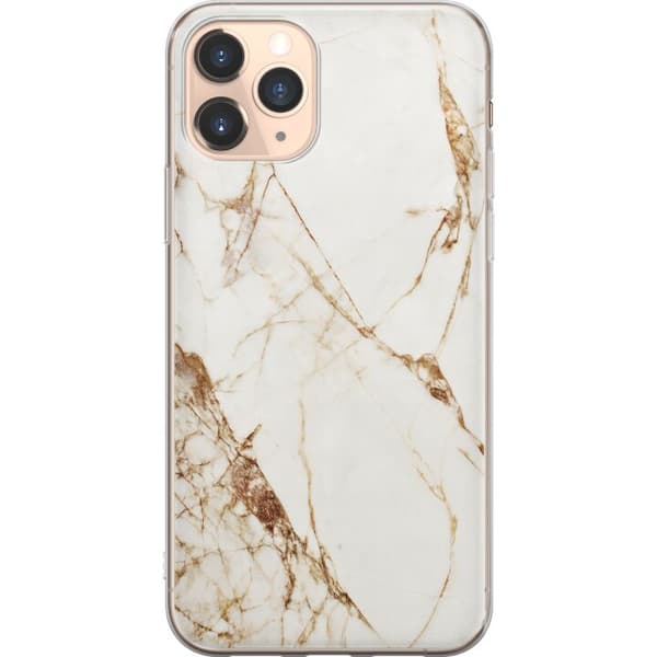 Apple iPhone 11 Pro Gennemsigtig cover Hvid marmor