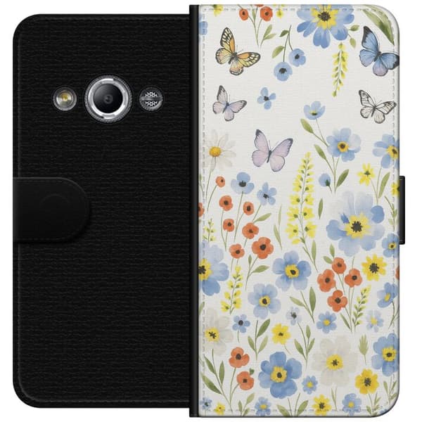 Samsung Galaxy Xcover 3 Lommeboketui Sommerblomster