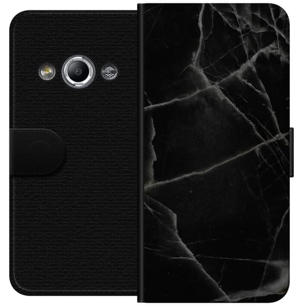 Samsung Galaxy Xcover 3 Lommeboketui Svart marmor