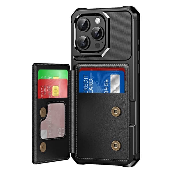 iPhone 12/12 Pro Plånboksfodral Slimmad Design & Smart Kortförvaring